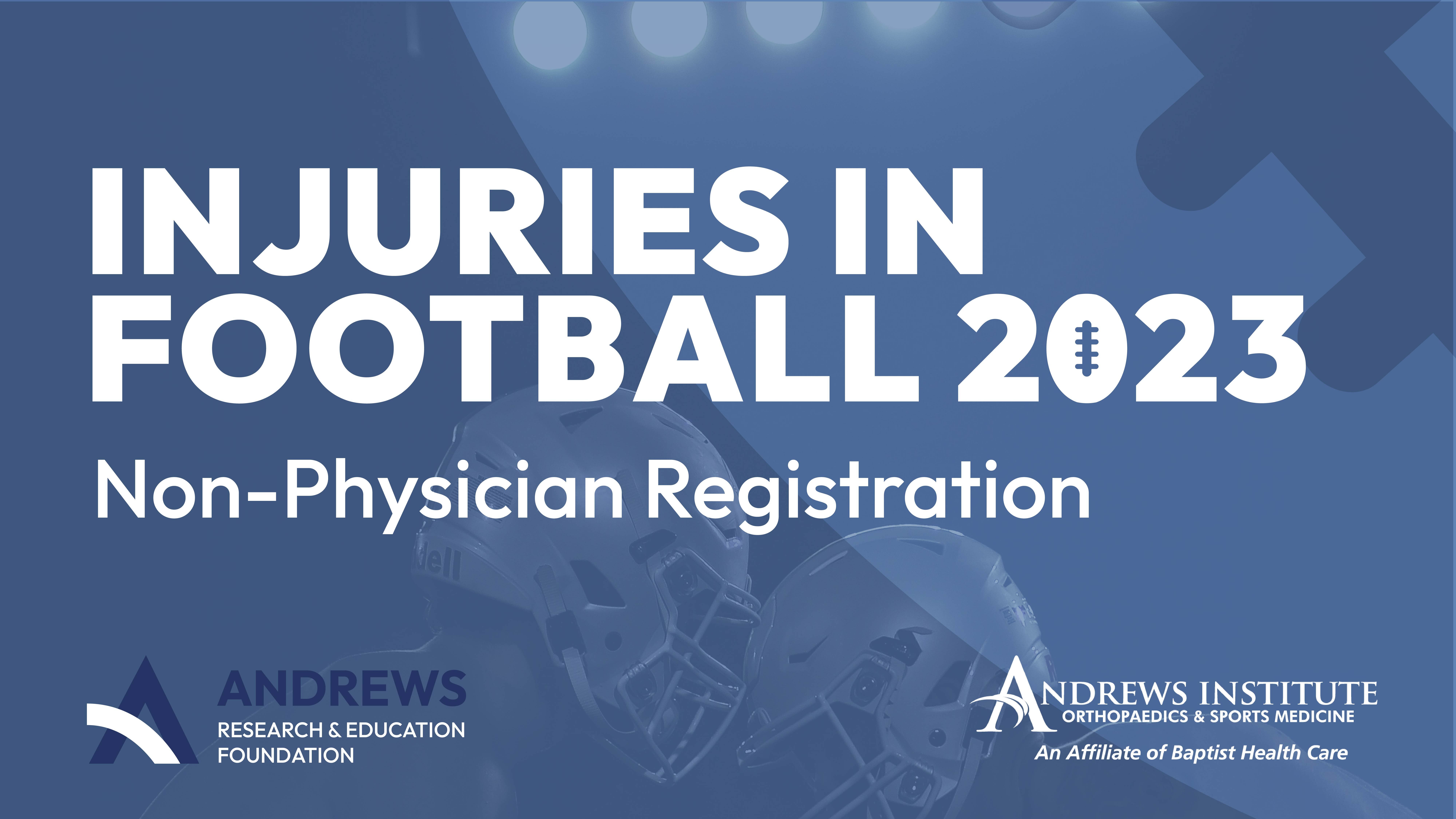 Injuries in Football 2023: Live Conference - Non-Physician